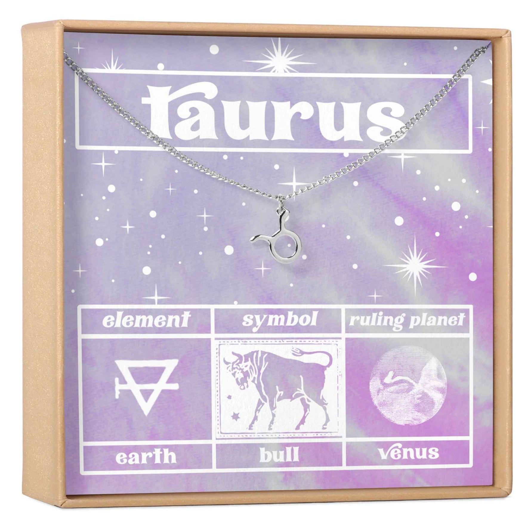Celestial Taurus Zodiac Necklace