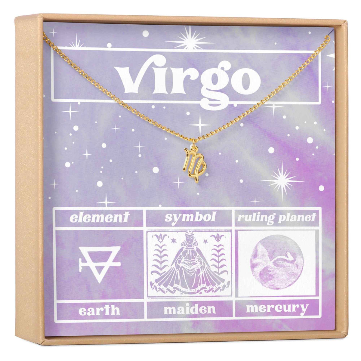 Celestial Virgo Zodiac Necklace