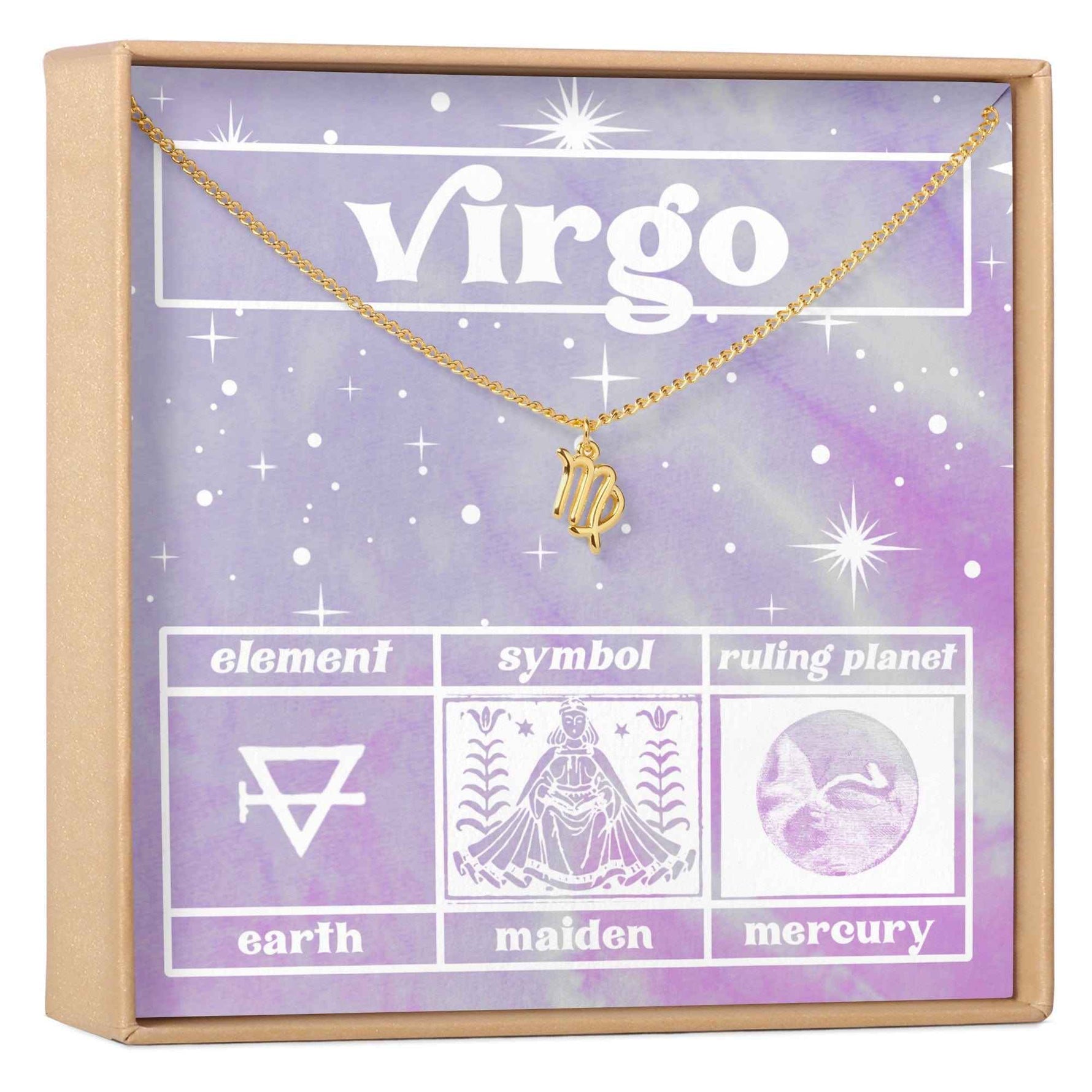 Celestial Virgo Zodiac Necklace
