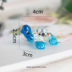Handmade Glass Craft Little Turtle Ornament - Cindi Book