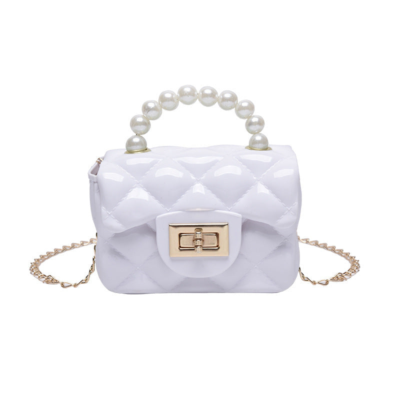 Pearl Hand One-shoulder Crossbody Chain Children's Bags - Cindi Book
