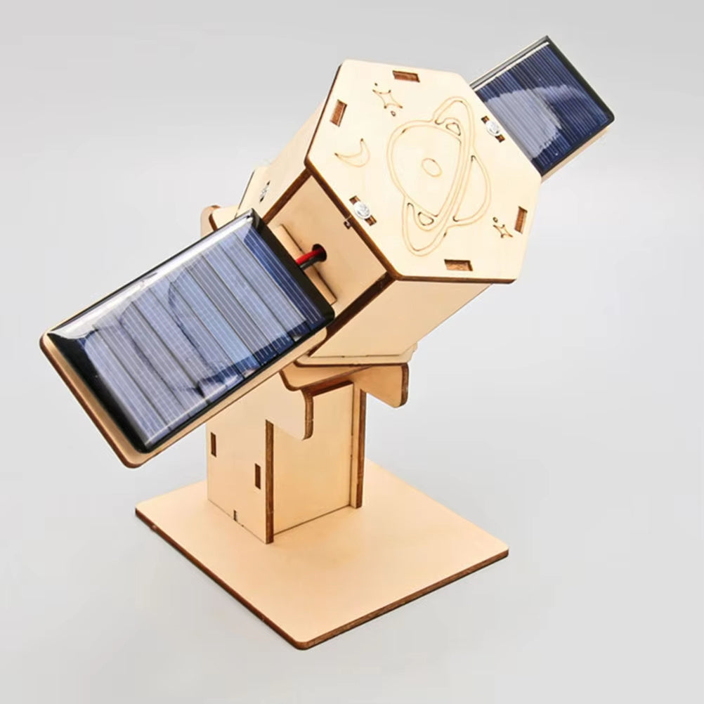Diy Technology Small Production Stem Experimental Teaching Aids Space Model Artificial Satellite Educational Toys Solar Power Toy Kit Science - Cindi Book