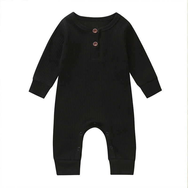 New Baby Jumpsuit Sunken Stripe Trousers Romper Western Style - Cindi Book