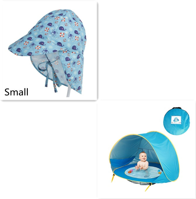 Baby Beach Tent Kids Outdoor Camping Easy Fold Up Waterproof  Up Sun Awning Tent UV-protecting - Cindi Book