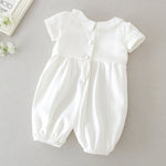 Boy's White Full Moon Full Year Wine Suit With Hat Dress Two-piece Set - Cindi Book