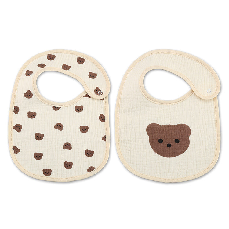 Thin Kids' Bib Pure Cotton Waterproof Gauze Saliva Towel - Cindi Book