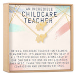 Childcare Teacher Necklace, Multiple Styles Jewelry