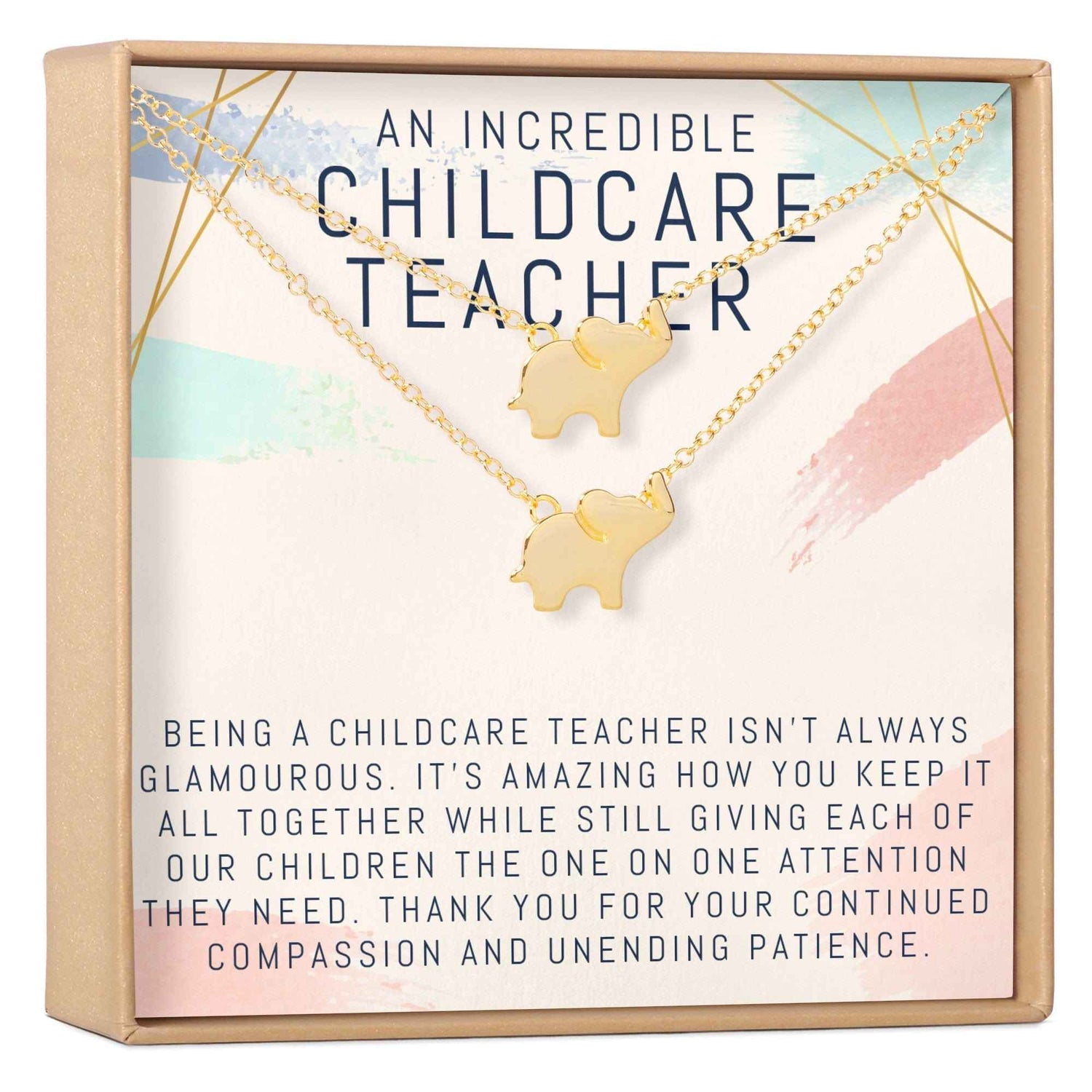 Childcare Teacher Necklace, Multiple Styles Jewelry