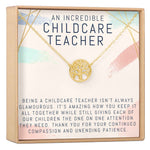 Childcare Teacher Necklace, Multiple Styles Jewelry