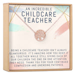 Childcare Teacher Necklace, Multiple Styles Jewelry