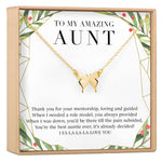 Christmas Gift for Aunt Butterfly Pendant Necklace