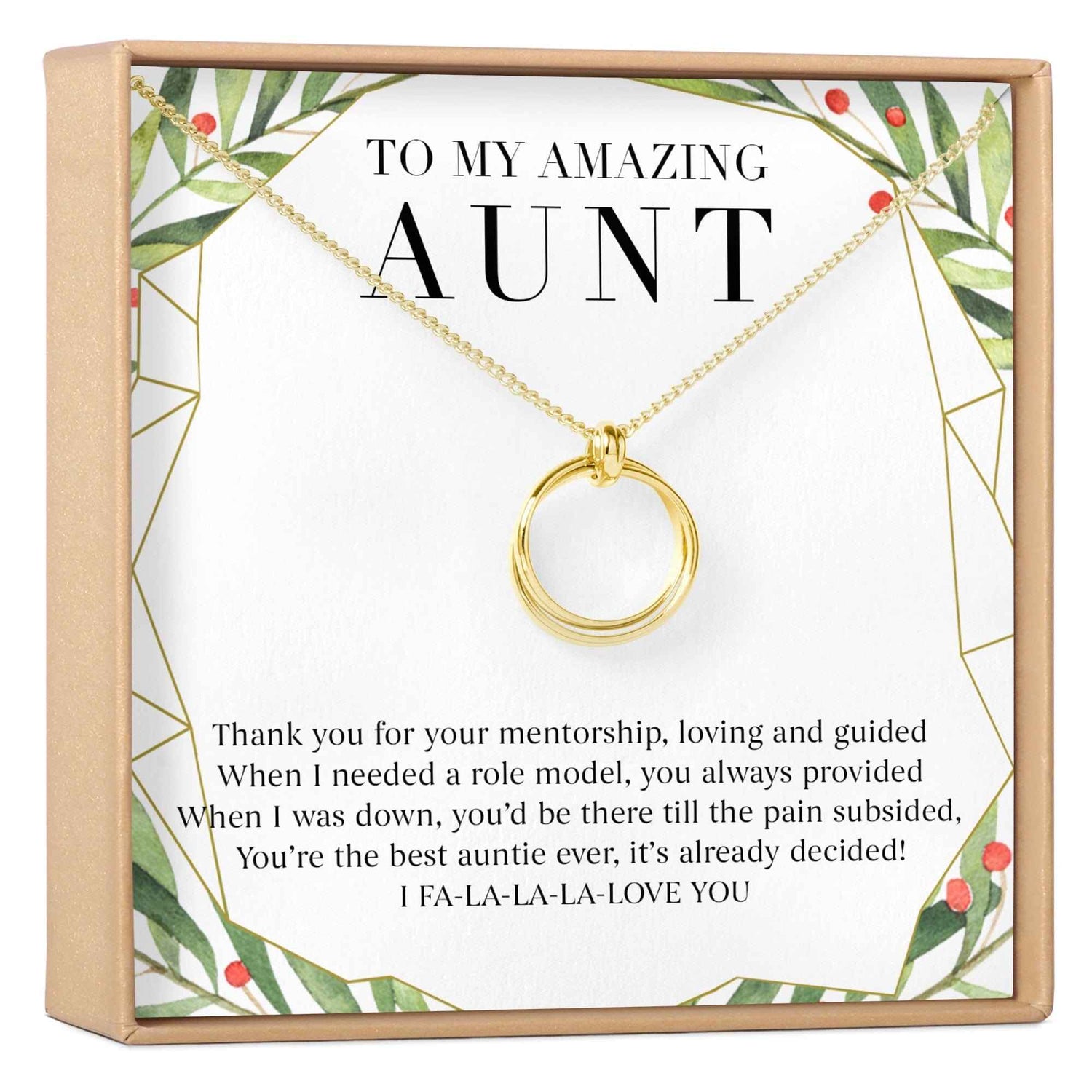 Christmas Gift for Aunt Necklace, Multiple Styles