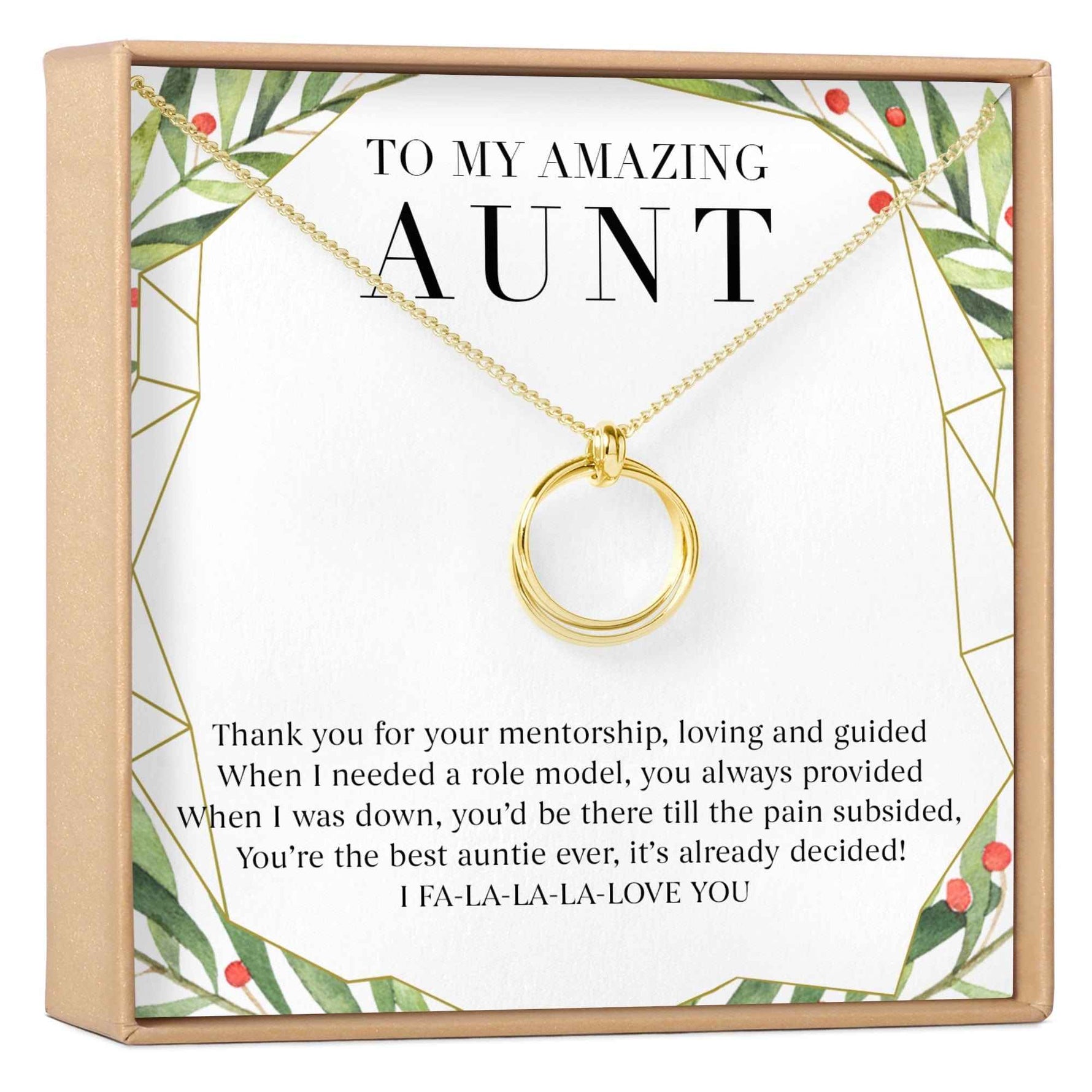 Christmas Gift for Aunt Necklace, Multiple Styles