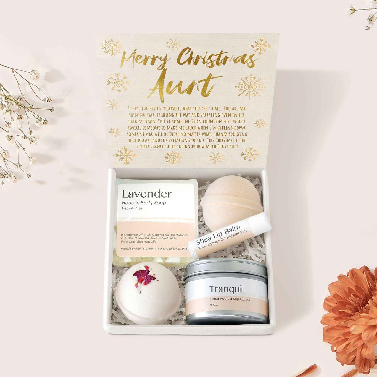 Christmas Gift for Aunt Spa Gift Box