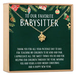 Christmas Gift for Babysitter Lotus Necklace