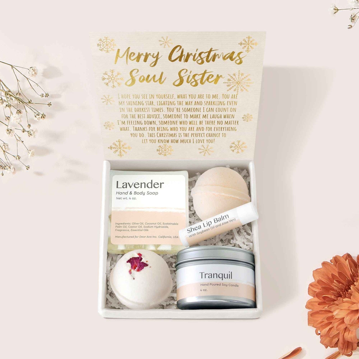 Christmas Gift for Best Friend Spa Gift Box