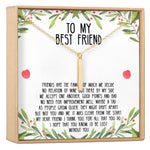 Christmas Gift for Best Friend Vertical Bar  Necklace