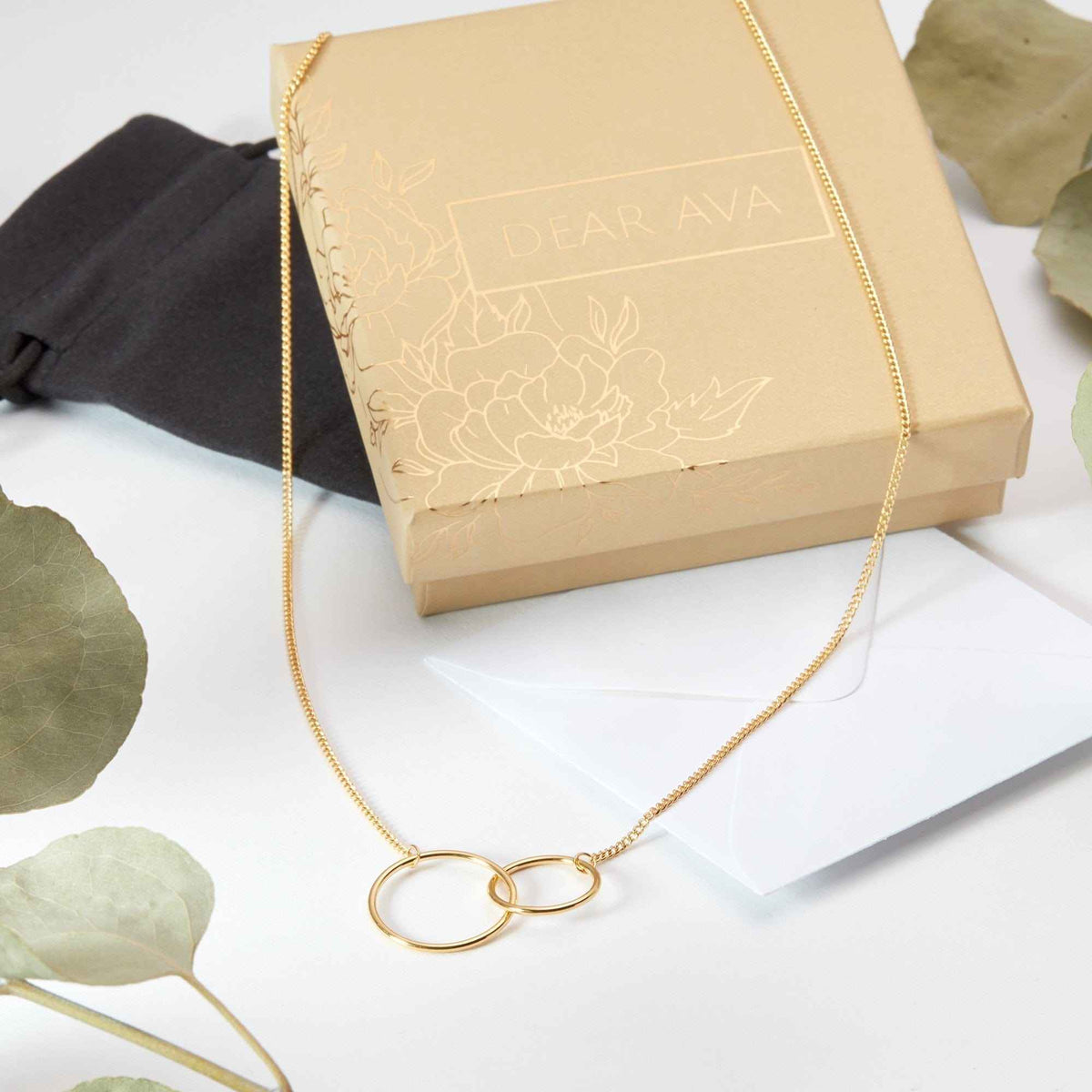 Christmas Gift for Cleaners Interlocking Circles Necklace