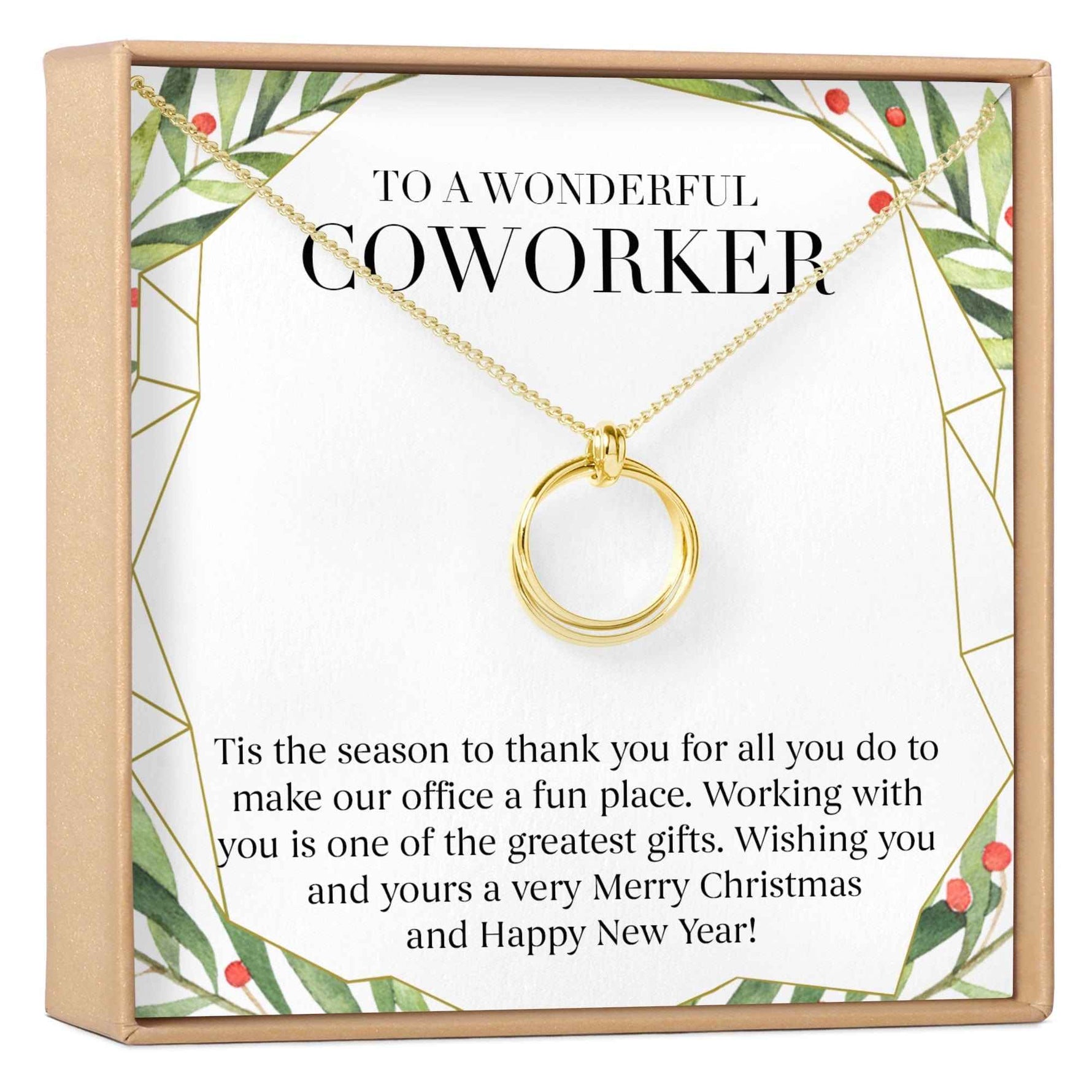 Christmas Gift for Coworker Necklace, Multiple Styles