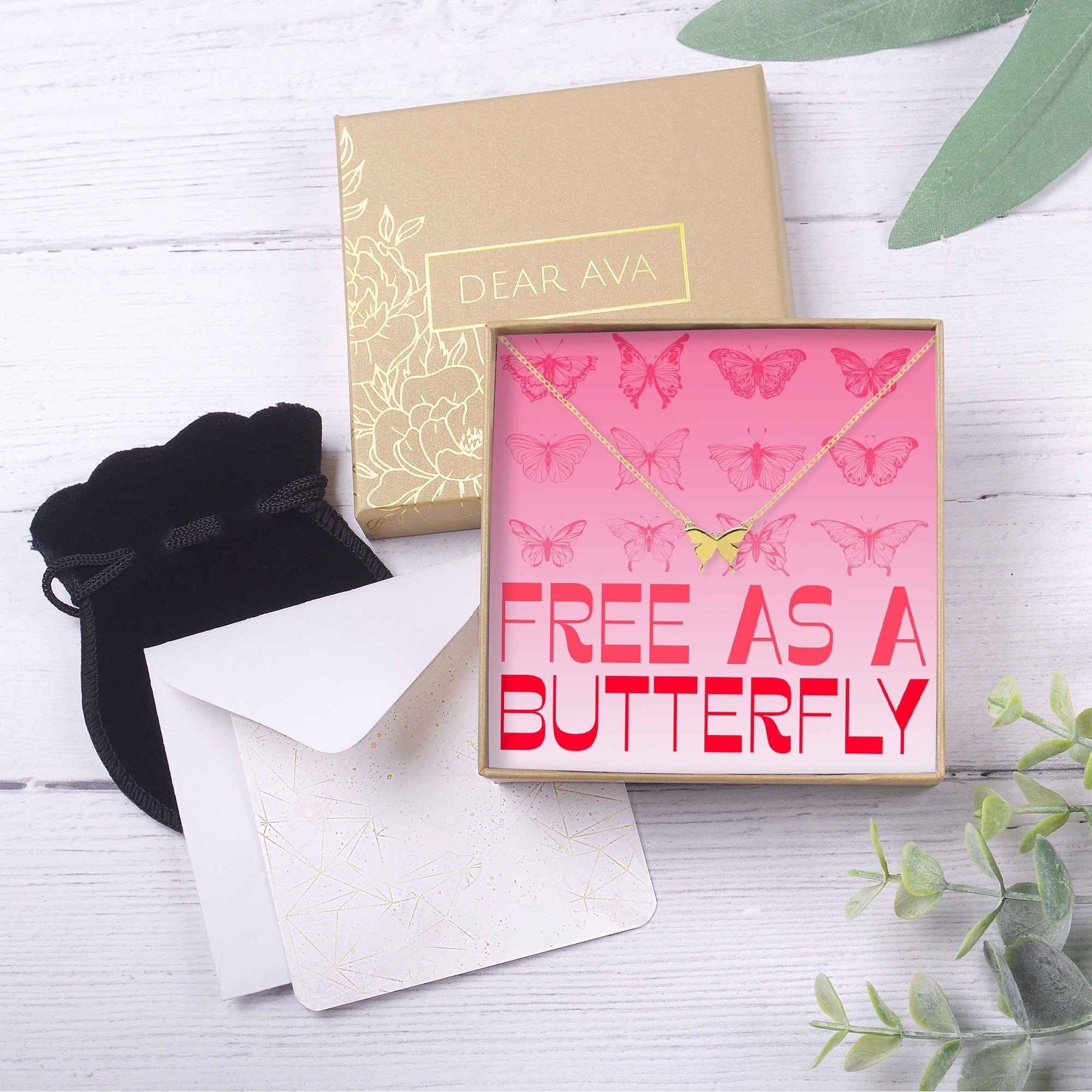Christmas Gift for Daughter Butterfly Pendant Necklace