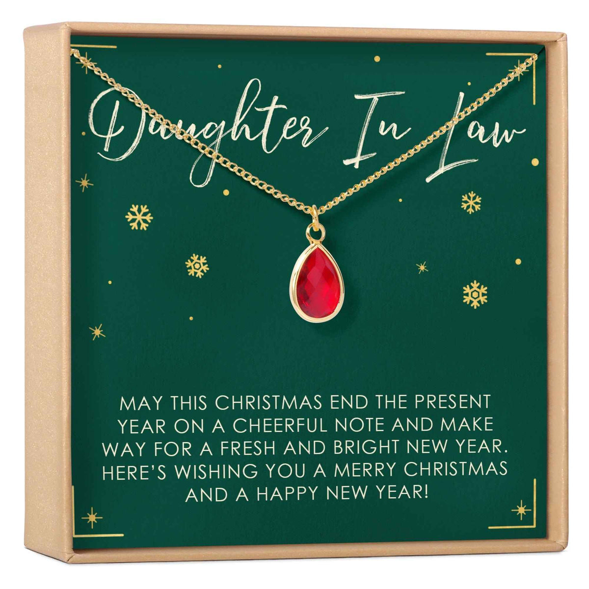 Christmas Gift for Daughter in Law Gemstone Necklace