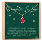 Christmas Gift for Daughter in Law Gemstone Necklace
