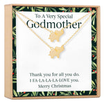Christmas Gift for Godmother Necklace, Multiple Styles