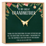 Christmas Gift for Great Grandma Butterfly Pendant Necklace
