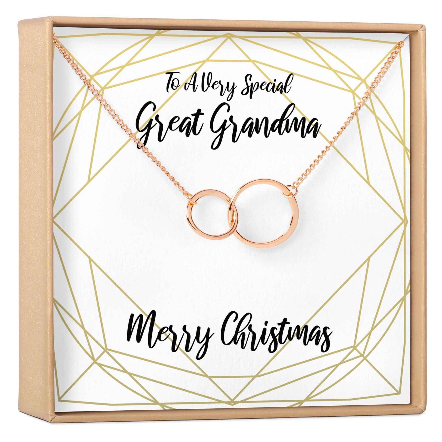 Christmas Gift for Great Grandma Necklace