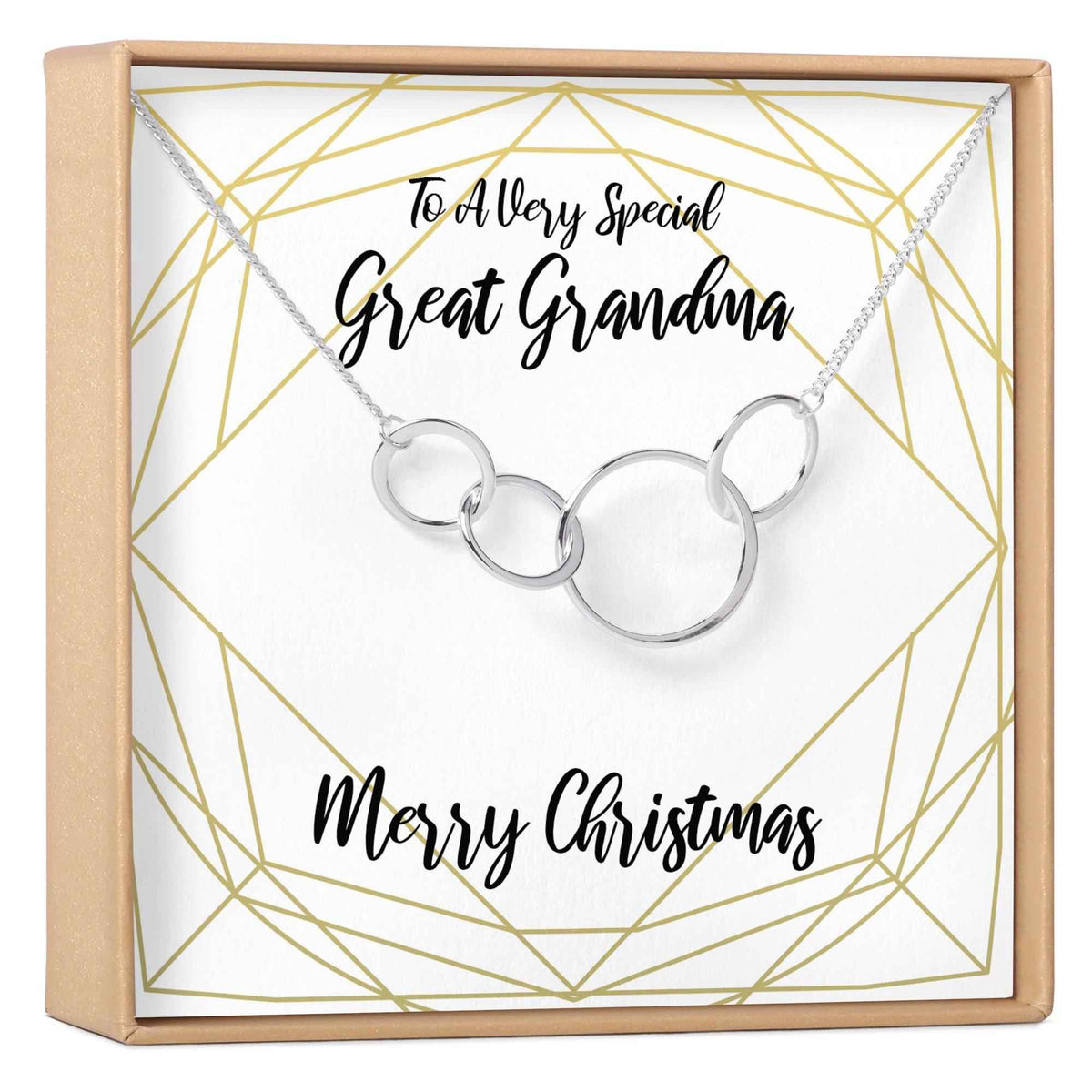 Christmas Gift for Great Grandma Necklace