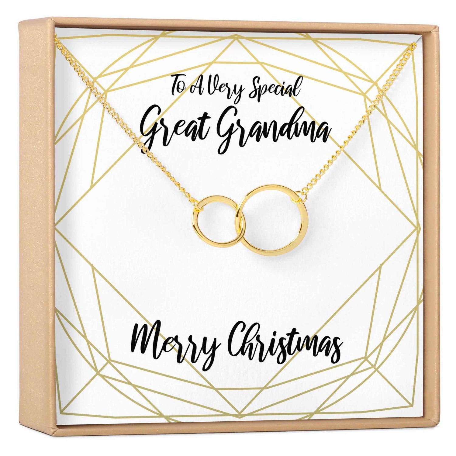 Christmas Gift for Great Grandma Necklace