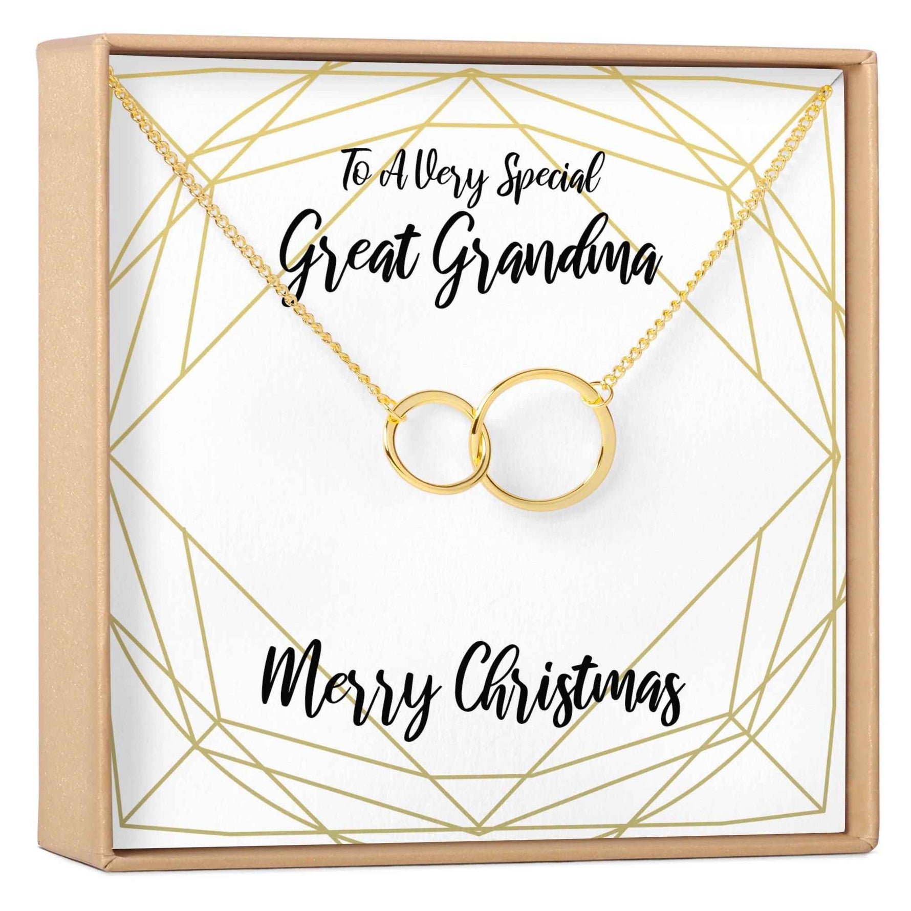 Christmas Gift for Great Grandma Necklace