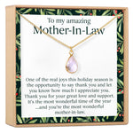 Christmas Gift for Mother in Law Gemstone Necklace