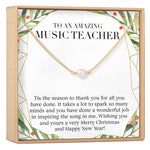 Christmas Gift for Music Teacher Necklace, Multiple Styles