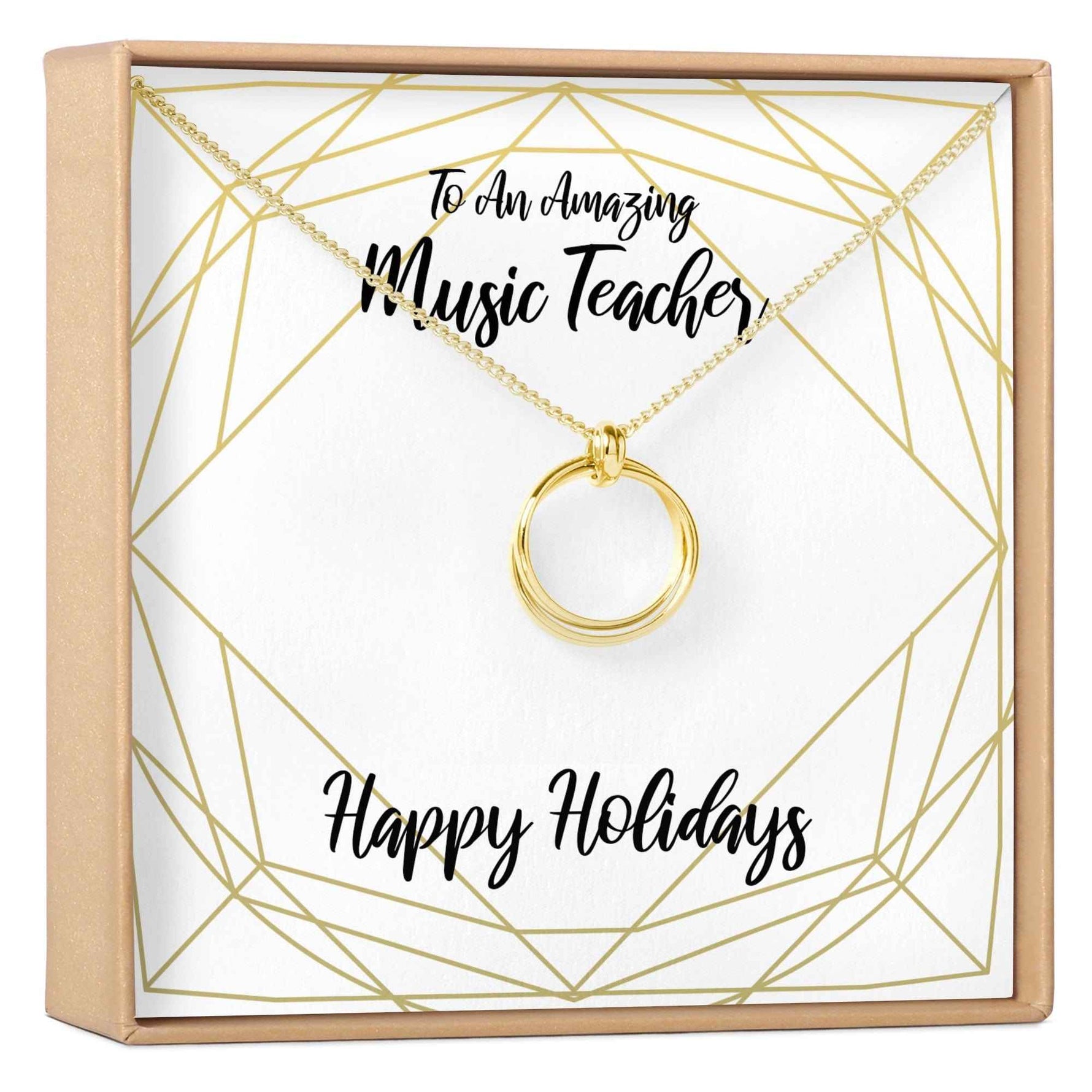 Christmas Gift for Music Teacher Necklace, Multiple Styles