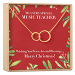 Christmas Gift for Music Teacher Necklace, Multiple Styles