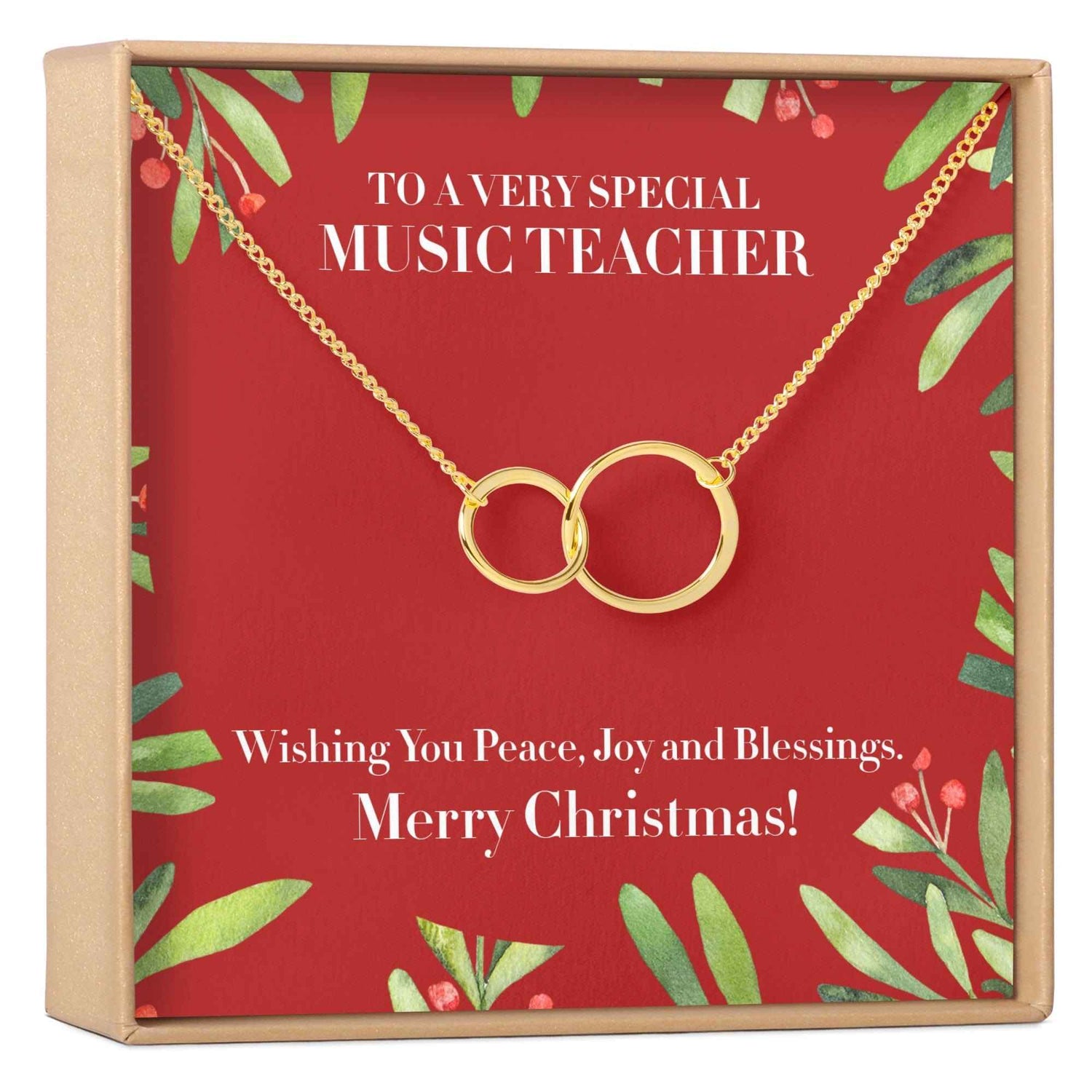 Christmas Gift for Music Teacher Necklace, Multiple Styles