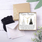 Christmas Gift for Nail Tech Cross earring and Necklace Set Jewelry Set
