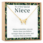 Christmas Gift for Niece Butterfly Pendant Necklace