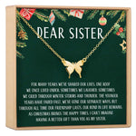 Christmas Gift for Sister Butterfly Pendant Necklace