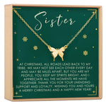 Christmas Gift for Sister Butterfly Pendant Necklace