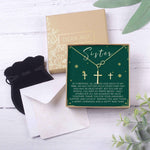 Christmas Gift for Sister Cross earring and Necklace Set Jewelry Set