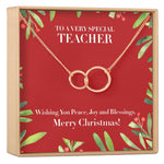 Christmas Gift for Teacher Necklace, Multiple Styles