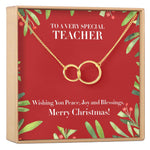 Christmas Gift for Teacher Necklace, Multiple Styles