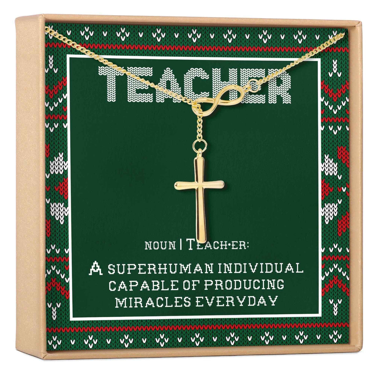 Christmas Gift for Teacher Necklace, Multiple Styles
