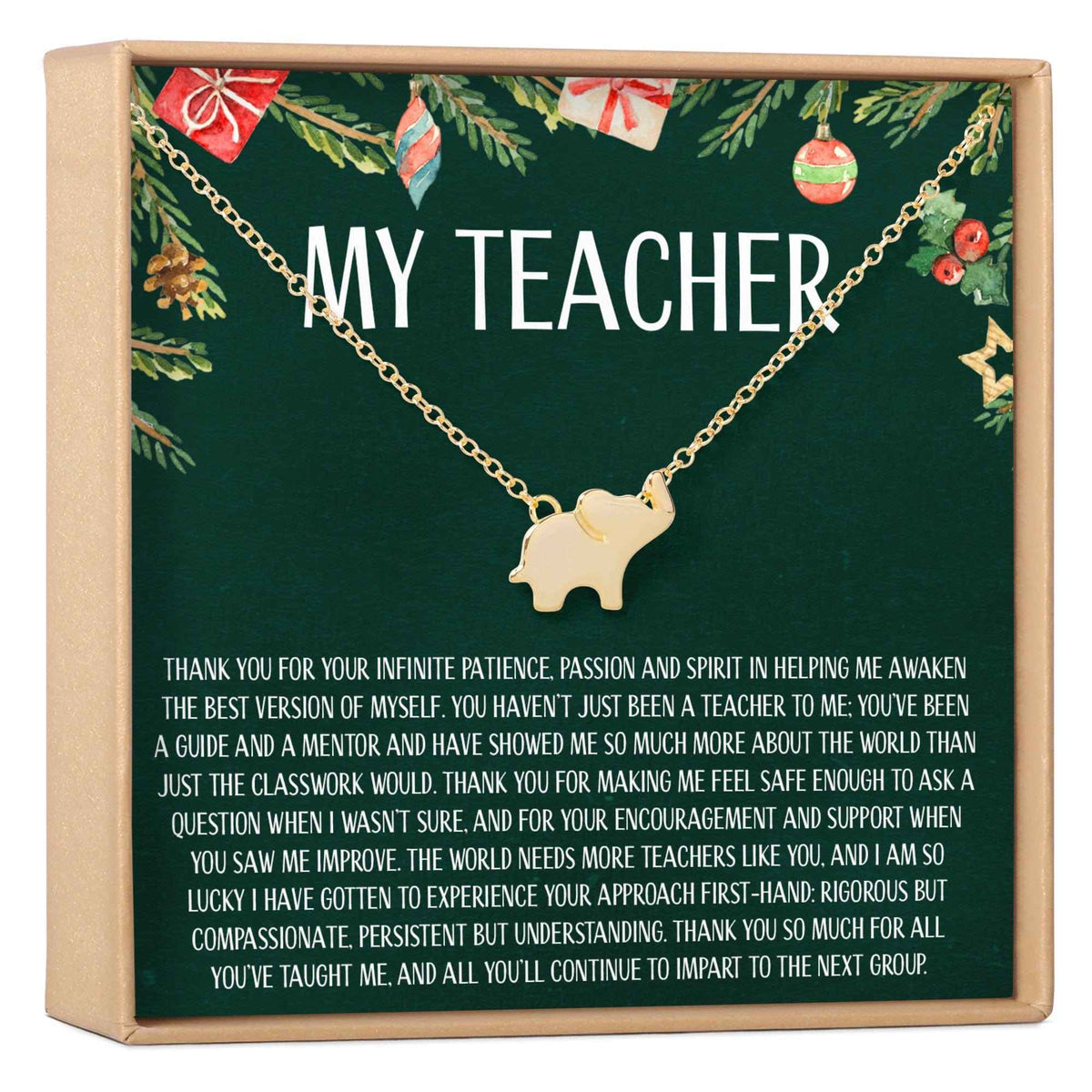 Christmas Gift for Teacher Necklace, Multiple Styles