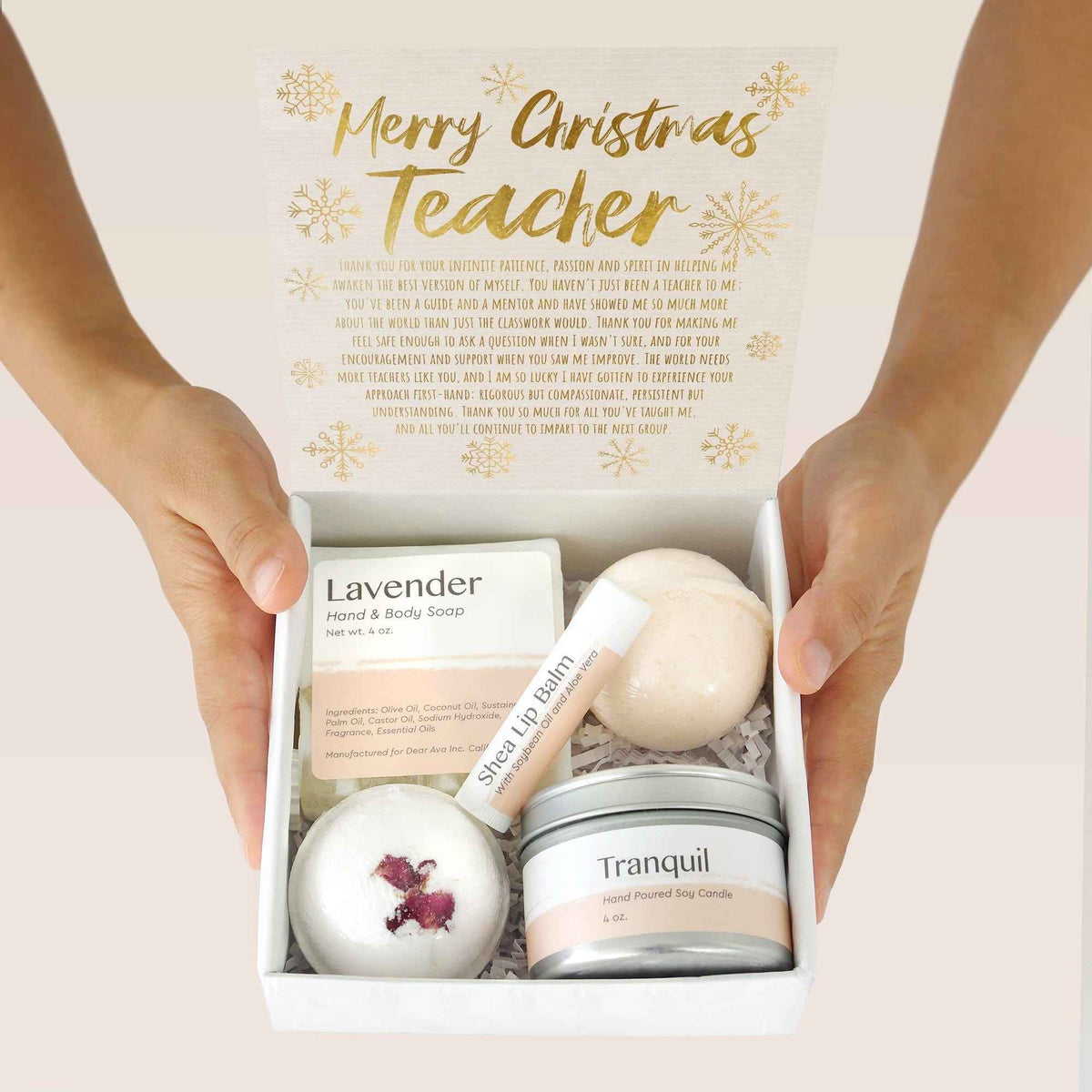 Christmas Gift for Teacher Spa Gift Box
