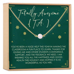 Christmas Gift for Teaching Assistant Pearl Necklace