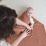 Cinnamon Waffle Baby Blanket