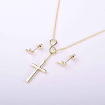 Confirmation Cross Earring and Necklace Set Jewelry Set